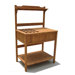 Wood Storage Bench