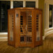 "Grand" 2-3 Person Corner Carbon Sauna / Honey Stain