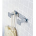 Metric 3.1" x 1.6" Double Hook in Polished Chrome