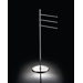 Complements 10.8" x 10.8" Rampin Towel Stand with Three Straight Arms in Polished Chrome