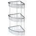 Filo 7.8" x 7.8" Shower Basket Triple in Polished Chromed