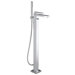 Stelth Free Standing Floor Mount Single Handle Volume Control Shower Panel