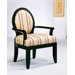 Cameo Back Fabric Arm Chair