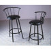 Swivel Barstool in Black