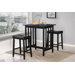 3 Piece Bar Table Set in Black