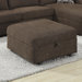 Isabelle Chenille Cocktail Ottoman