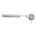 Home Office  Swing Arm Wall Lamp with F Shade in Satin Nickel