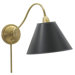 Hyde Park Swing Arm Wall Lamp in Weathered Brass