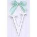 9" Hand Painted Hanging Letter - V