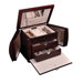 Odessa Drop Front Jewelry Box in Mahogany