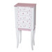Trina Girls Pink and White Jewelry Armoire with Pink Stars