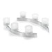 Tiseo Stainless Steel and Frosted Glass Candelabra (Set of 2)