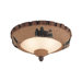 Great Lodge Pine Two Light Bowl Ceiling Fan Light Kit