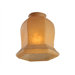 Tea Stained Mission Glass Hexagon Bell Replacement Glass