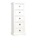 Quebec 5 Drawer Narrow Chest