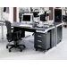 Rollcontainer "Black&White" in Schwarz