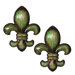 Fleur De Lis Wall Hanging (Set of 2)