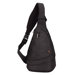 Lifestyle Accessories 3.0 Tear Drop Mono-Sling On-The-Go Travel Bag in Black