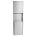 Surface-Mounted Paper Towel Dispenser and Waste Receptacle