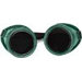 Goggles With Green Hard Plastic Frame And Shade 5 Green 50mm Round Lens