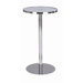 Cafe Bar Table in Frosted Chrome