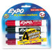 Low Odor Dry Erase Markers, Chisel Tip, Assorted, 4/Set