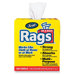 Rag Wipes in a Box, 10 x 13, White, 200 Wipes per Box