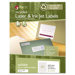 Recycled Laser and InkJet Labels, 1/2 x 1 3/4, White, 8000/Box