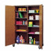 Split Storage Cabinet with Casters