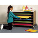 Open Paper Storage Shelf Cart