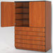 Illusions 72" H General Storage Shelf Cabinet with Three Adjustable Shelves