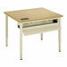 Computer Table with Flip Down Wire Management and Adjustable Height