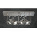 Square 9" x 19" Flush Mount