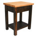 Moro Prep Table with Butcher Block Top