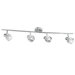 Triton Four Light Spot Bar with Clear Glass Shade in Chrome