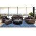 Palazzo 4 Piece Italian Leather Sofa, Loveseat, Armchair and Ottoman