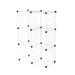 6 Pack Modular Mesh Storage Cube in Silver