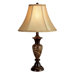 25" x 14.6" Table Lamp in Dark Brown