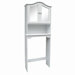 Mirrored Bathroom Space Saver in White
