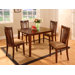 Hazelwood Home 5 Piece Dining Set
