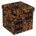 Leopard Skin Cube Ottoman