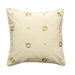 Textured Grommeted Ivory Cotton Gold Grommets Pillow
