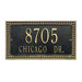 Egg and Dart Standard Wall Address Plaque