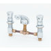 Widespread Bathroom Faucet with Push Handle