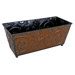 Metal Ledge Planter with Pressed Flower