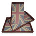 Union Jack Rectangle Serving Tray (Set of 3)