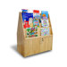 Double Sided Birch Bookshelf and Cabinet