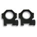 1.9" Weaver Ring with 1" Insert in Black