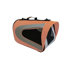 Zippered Sporty Mesh Pet Carrier in Orange and Grey