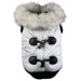 Fashion Dog Parka with Hood in Winter White